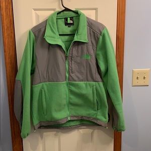 Xl green & gray Northface jacket